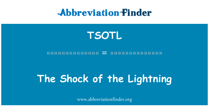 TSOTL: 번개 충격