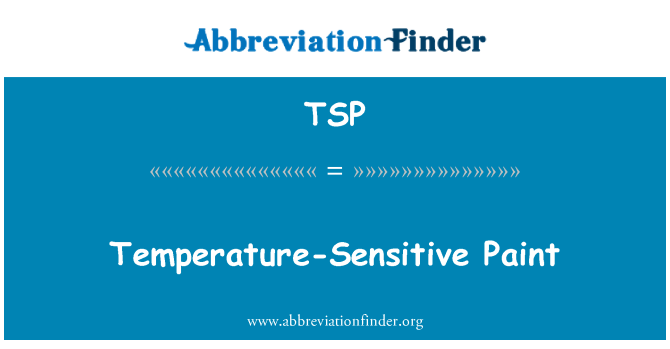 TSP: 溫度敏感塗料