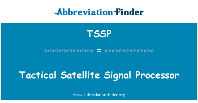 TSSP: Pemproses isyarat satelit taktikal