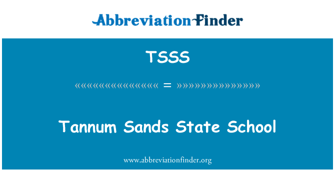TSSS: Tannum Sands státní škola