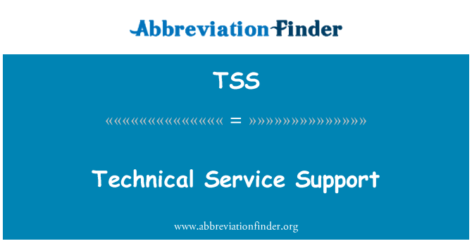 TSS: Teknisk servicesupport