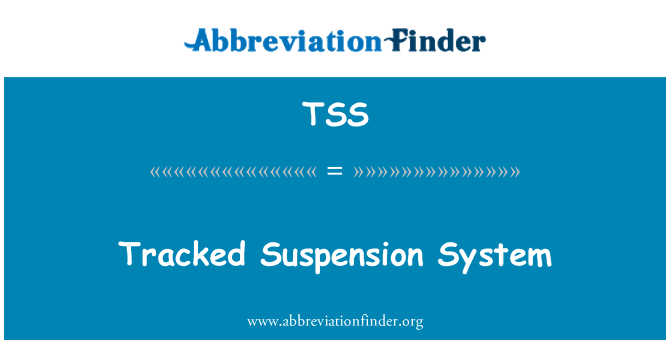 TSS: Spårade suspensionssystemet