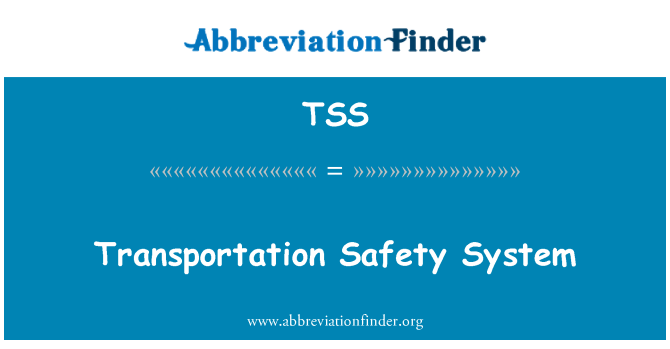 TSS: Transportation Safety System