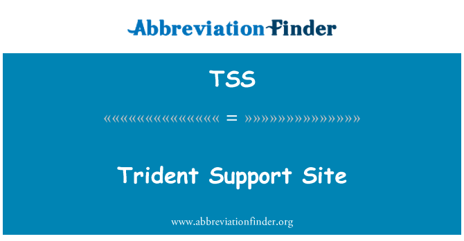 TSS: Site de suporte Trident