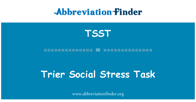 TSST: Tasca d'estrès Social de Trier