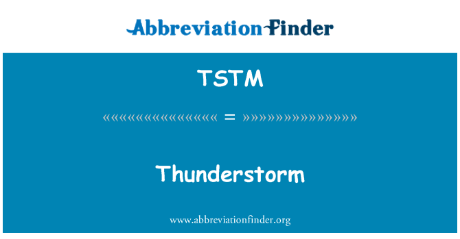 TSTM: Thunderstorm