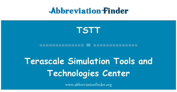 TSTT: Terascale simulacijskih orodij in tehnologij Center