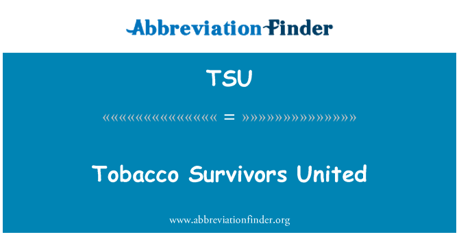 TSU: Tubakaturu üleelanute United