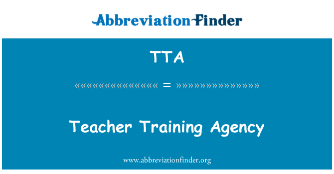 TTA: 教师培训机构