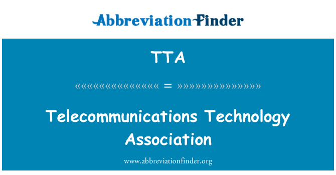 TTA: Ассоциация телекоммуникационных технологий