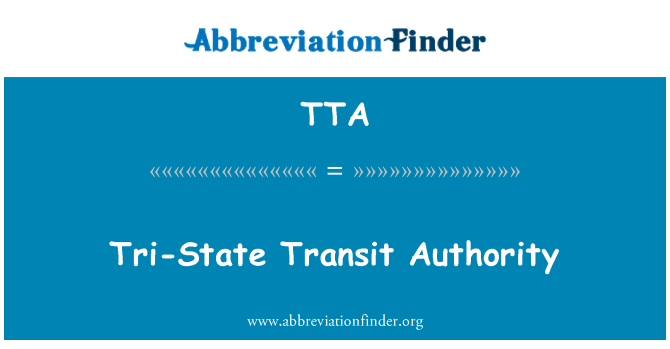 TTA: Tri-State Transit Authority