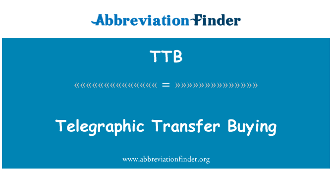 TTB: 電信送金を購入