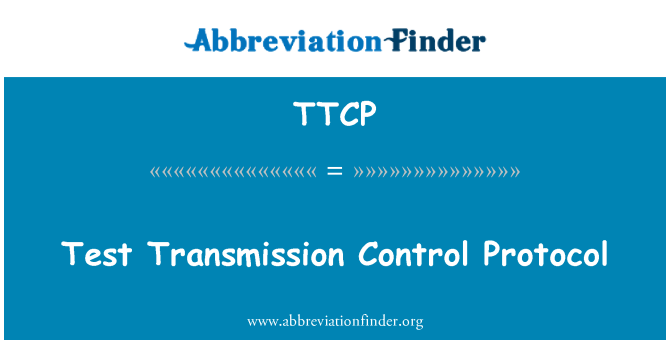 TTCP: בדיקת פרוטוקול בקרת שידור