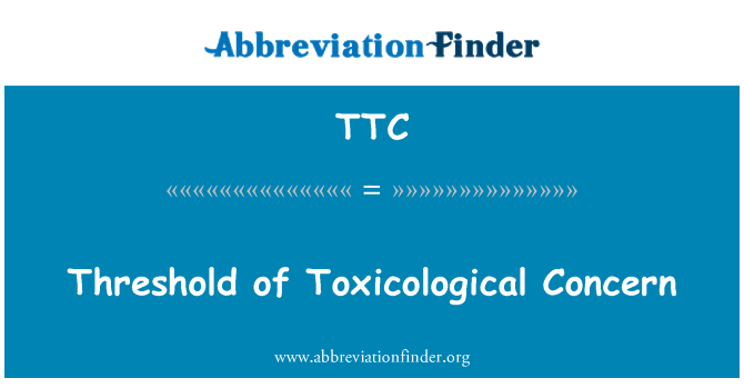 TTC: Pou sekirite sosyal ki konsène Toxicologiques
