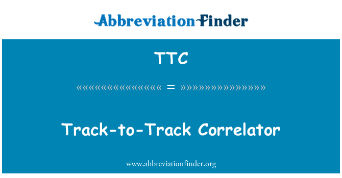 TTC: Pista a pista correlacionador