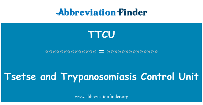 TTCU: Marek a Trypanosomiasis řídící jednotka