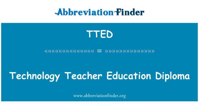 TTED: Diploma Addysg athro technoleg