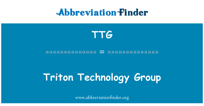 TTG: Triton teknoloji grubu