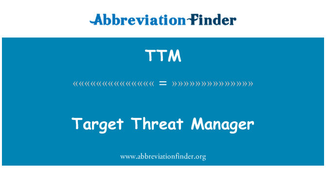 TTM: Cilj grožnja Manager