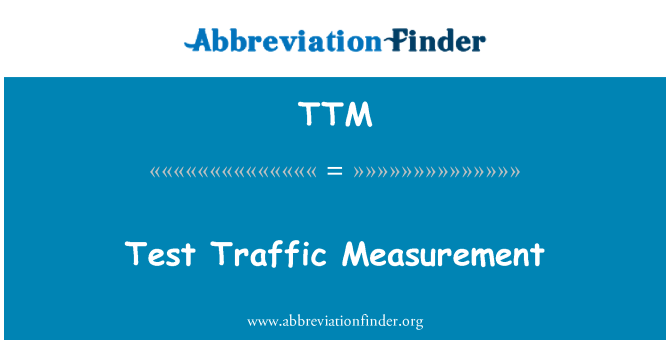 TTM: Testa trafik mätning