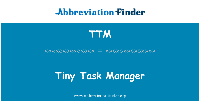TTM: Maža Task Manager