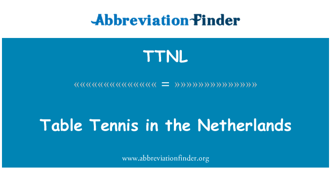 TTNL: Lauatennis Hollandis