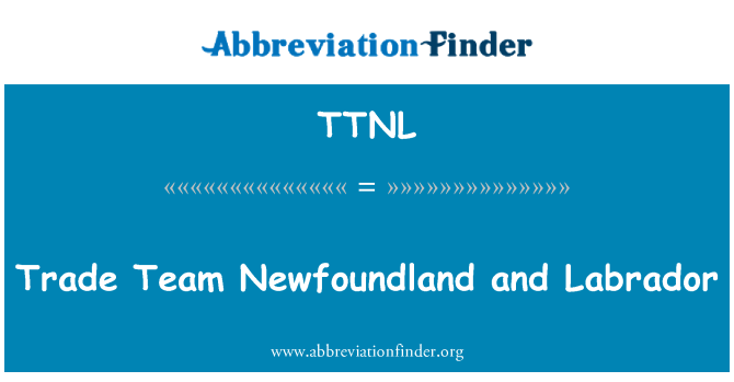 TTNL: Obchodní tým Newfoundland a Labrador