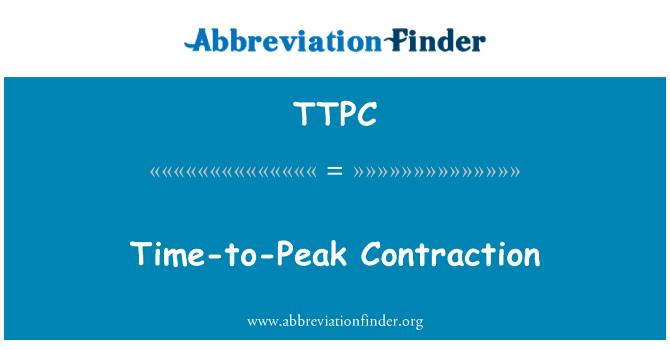 TTPC: Time-to-Peak Contraction