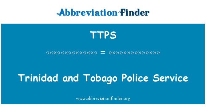 TTPS: Trinidad ve Tobago Polis Teşkilatı