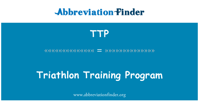 TTP: Program usposabljanja triatlon