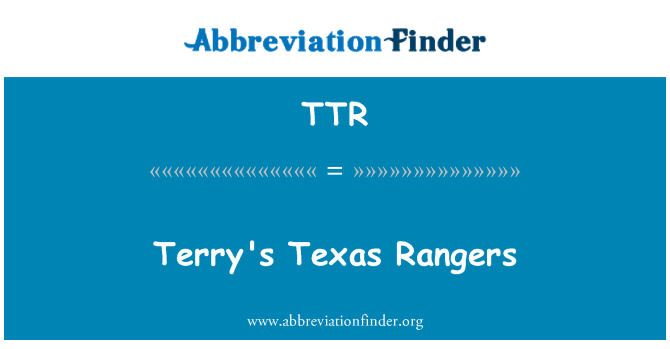 TTR: Terry's Texas Rangers