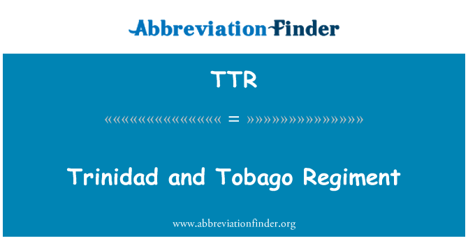 TTR: Trinidad i Tobago pukovnija
