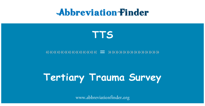 TTS: Tertiär Trauma undersökning