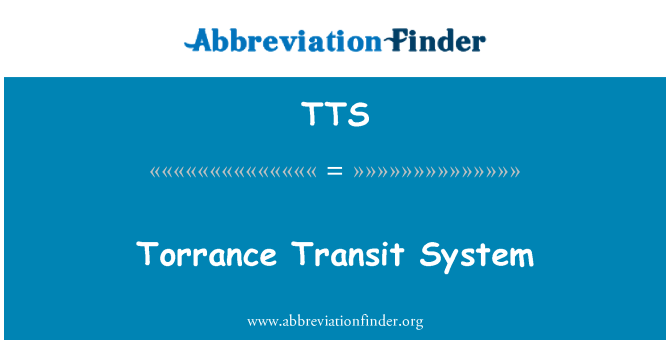 TTS: Torrance σύστημα διαμετακόμισης