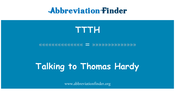 TTTH: Bercakap kepada Thomas Hardy