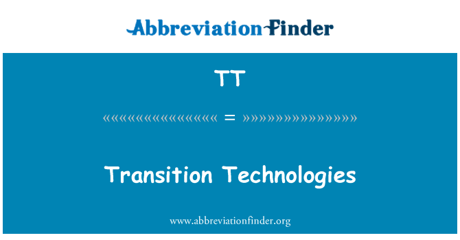 TT: Technologies de transition