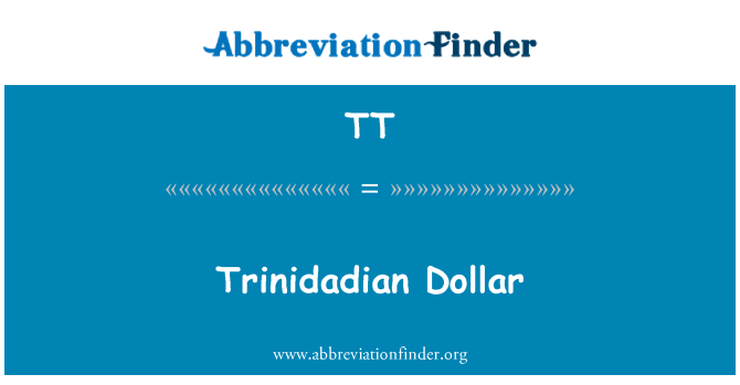 TT: Trinidad-Tobagské dolar