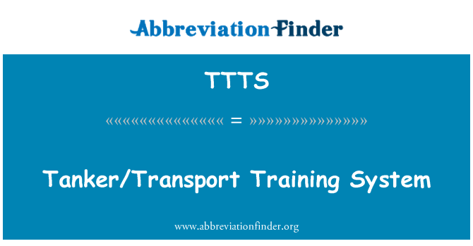 TTTS: Tanker/prometni sistem usposabljanja