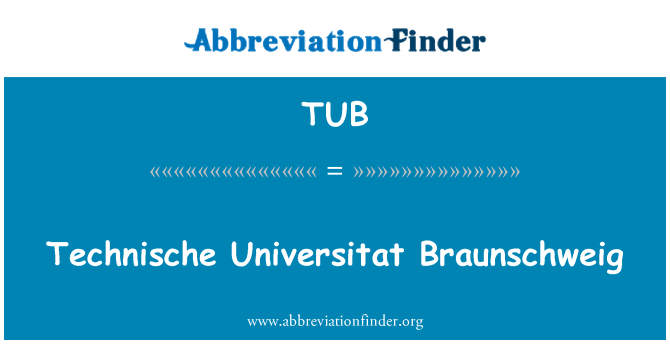 TUB: Technische Universitat Braunschweig