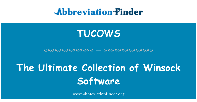 TUCOWS: Die ultimative Sammlung von Winsock-Software