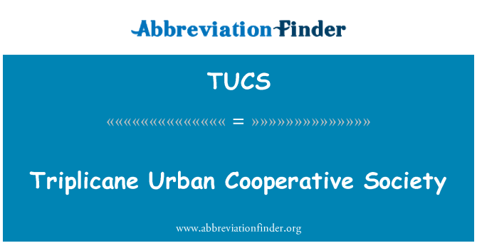 TUCS: Triplicane městské družstevní společnost