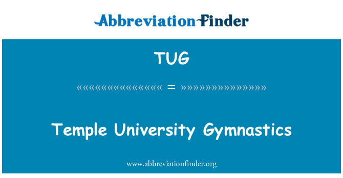 TUG: Πανεπιστήμιο ναών γυμναστική
