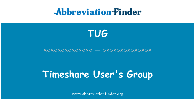 TUG: Skupina uživatelů timeshare