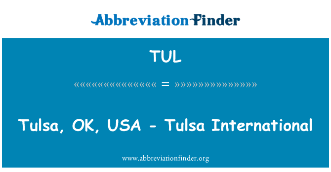 TUL: 塔爾薩，行，美國-塔爾薩國際機場