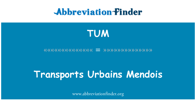 TUM: Tittrasporta l-Urbains Mendois