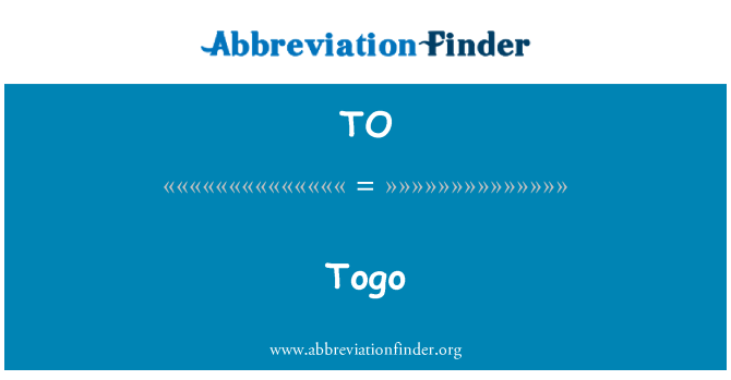 TO: Togo