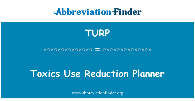 TURP: Toxics Gebrauch Reduction Planner