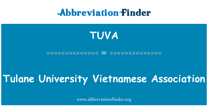 TUVA: Tulane University Association vietnamienne