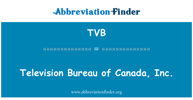 TVB: Televizijsko biro Kanade, Inc