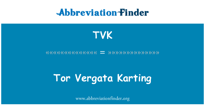 TVK: Tor Vergata Karting